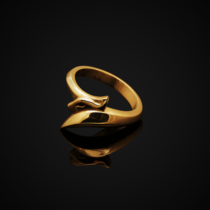 Spirit Animal, Cat Ring, Fox Ring, Animal Ring, Famliar, Witchy Ring, Witch Ring, Yellow Gold Ring, Gold, Magic Ring, Fantasy Ring, Solid Gold Ring, Eldridge Jewelry